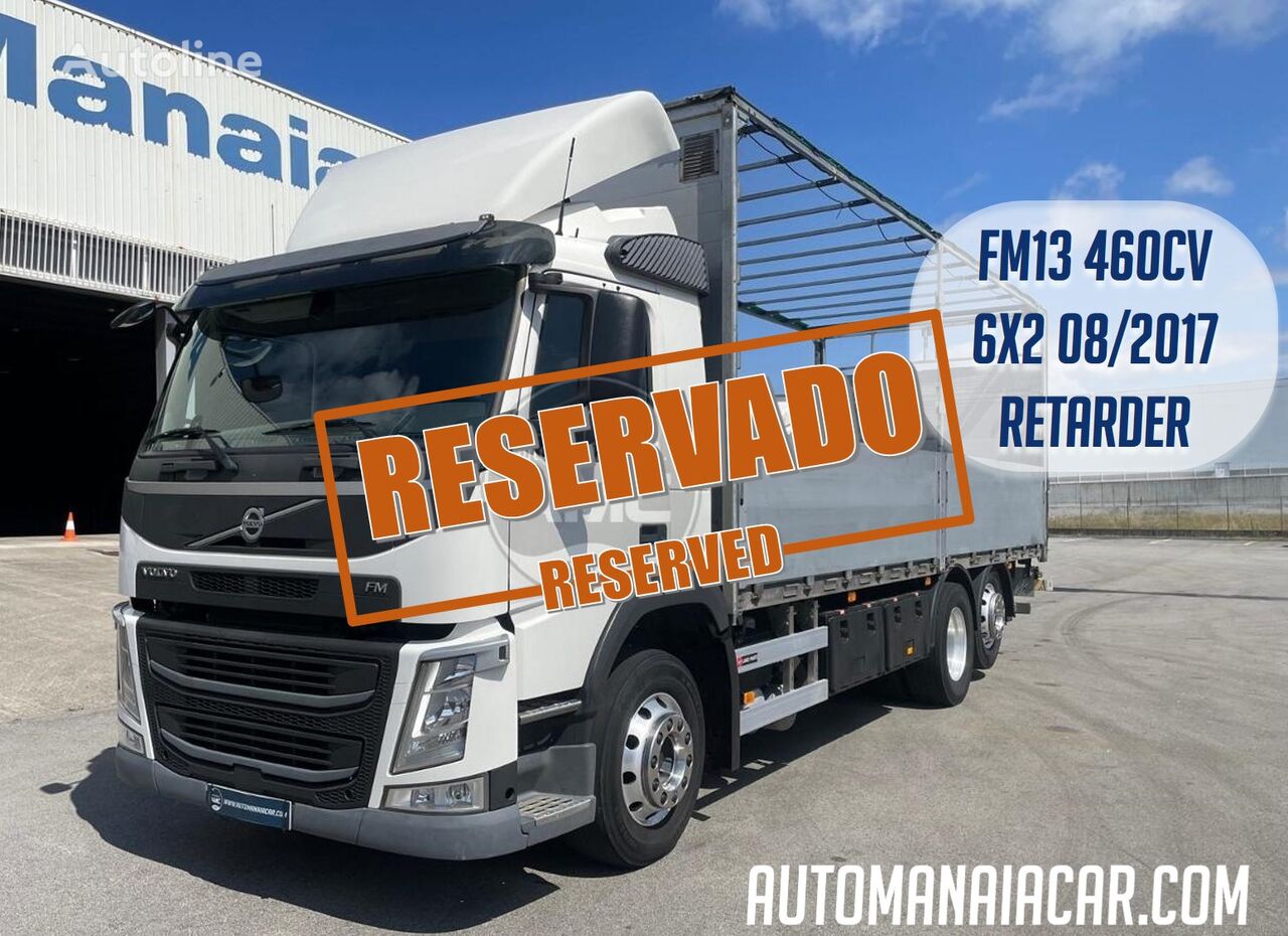 грузовик штора Volvo FM13 460 EURO6 6X2 PLATAFORMA 3000 kg 08/2017