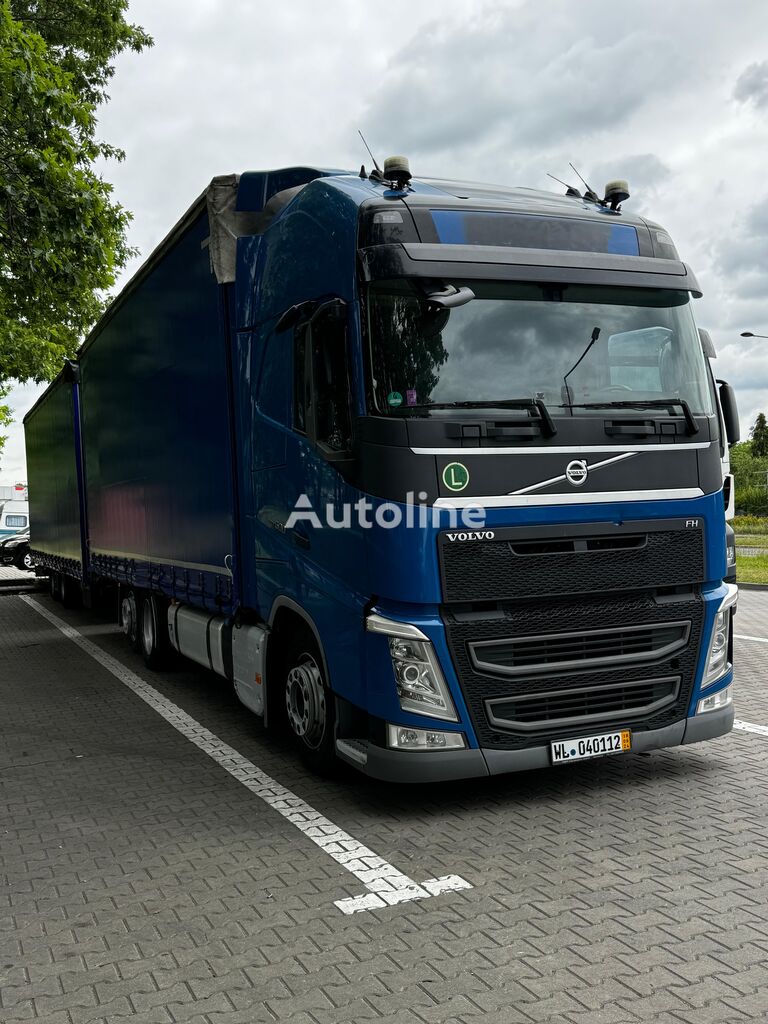 Volvo Volvo FH 500 tandem - jumbo 130 kubov pritsep 9.10 curtainsider truck + curtain side trailer