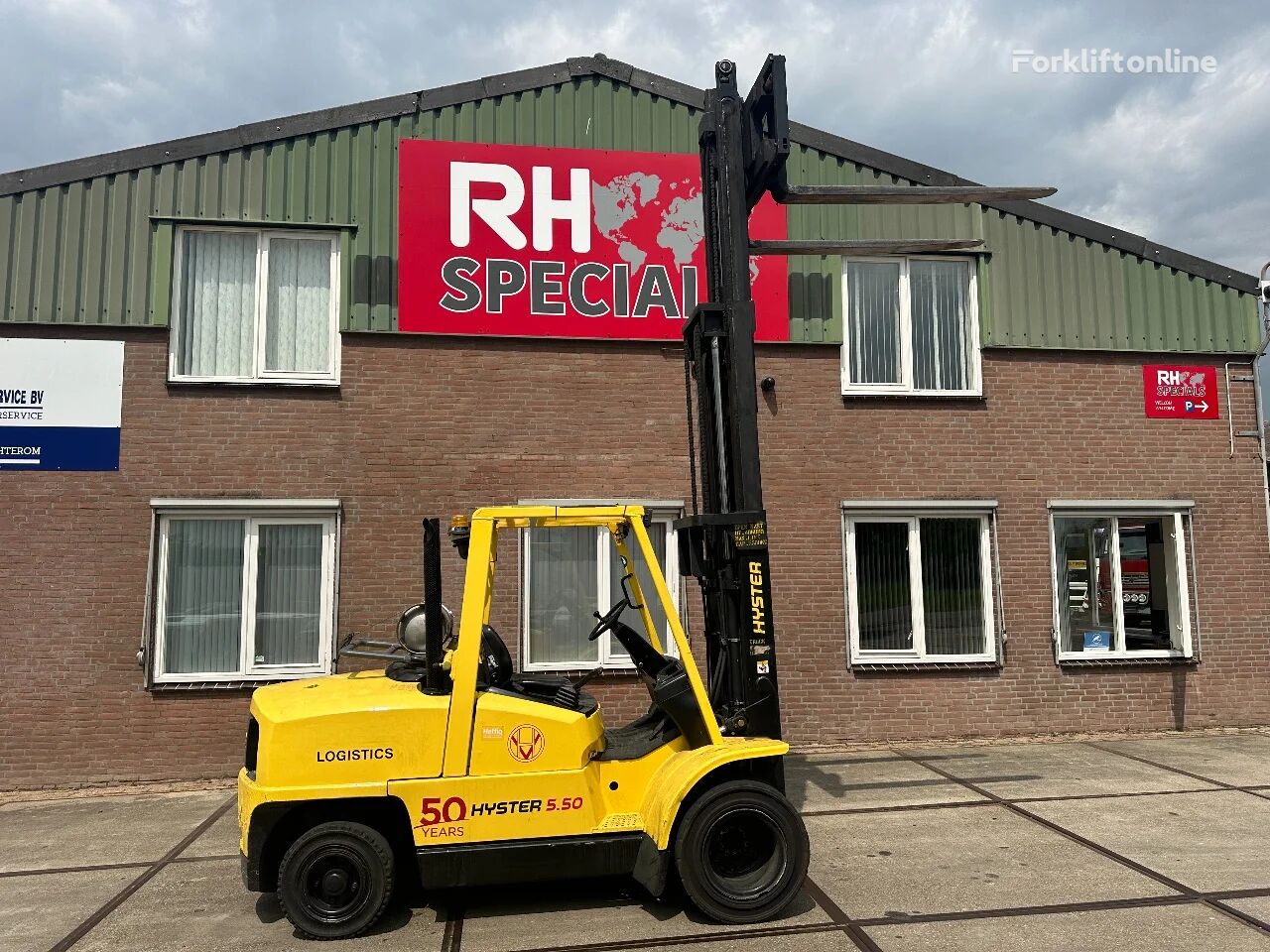 wózek widłowy diesel Hyster 3888 HOURS ,180 CM FORK CE 5.50 XM