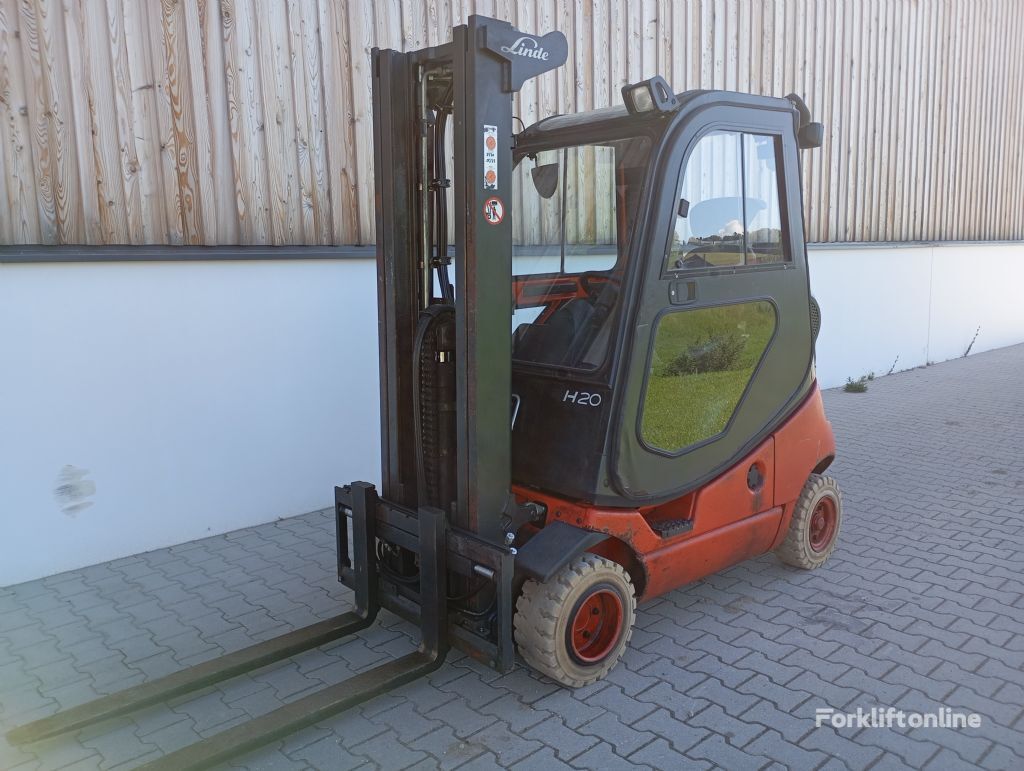 Linde H 20 Diesel Triplex Doppelzusatzhydraulik diesel heftruck