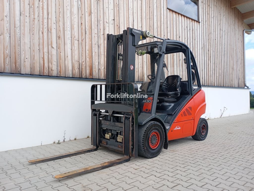 Linde H 30 Diesel Triplex Zinkenverstellgerät carretilla diésel