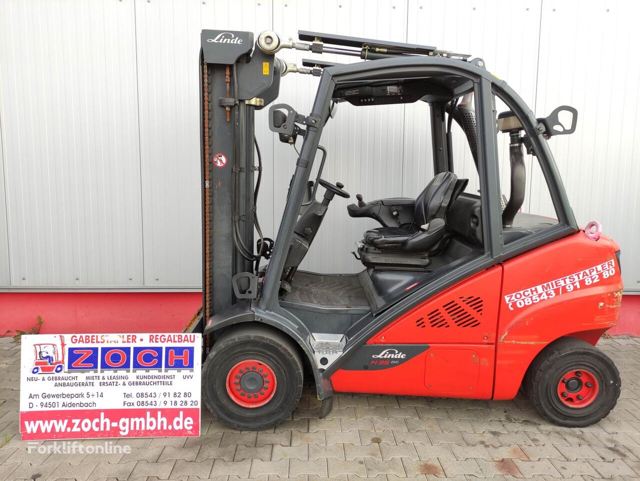 Linde H35D-02-393-EVO diesel forklift