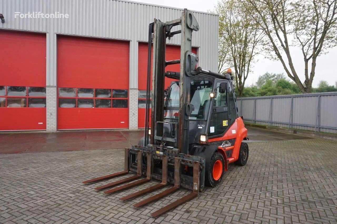 Linde H70D-01 / FORKLIFT / 6X ADJUSTABLE FORK / GOOD CONDITION dīzeļa autoiekrāvējs