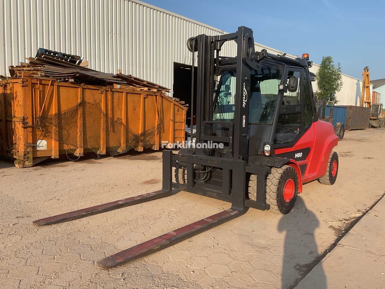 Linde H80D diesel gaffeltruck