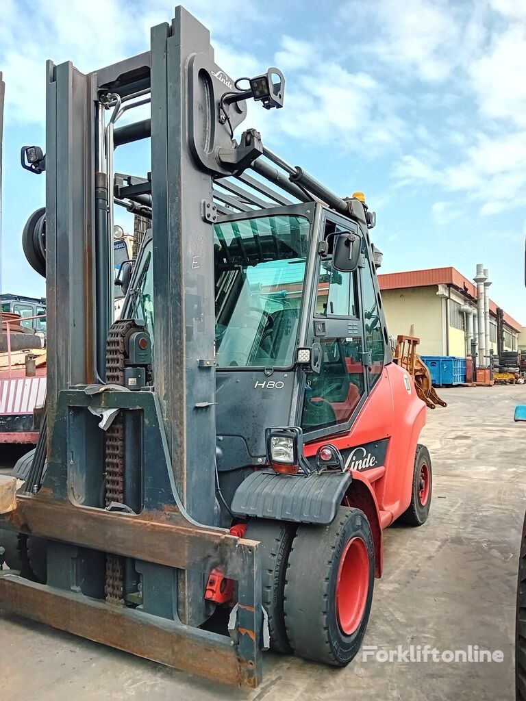 Linde H80D-02/900 diesel forklift