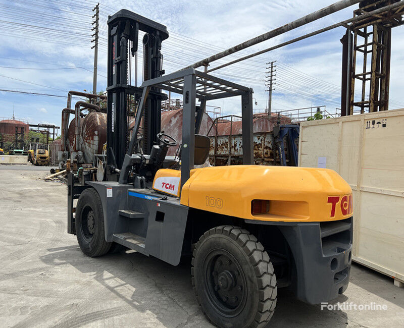 TCM FD100Z8 10 TON USED DIESEL FORKLIFT dieseldrevet gaffeltruck