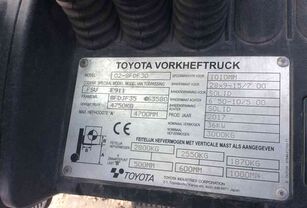 Toyota FDF 30.  dizel forklift