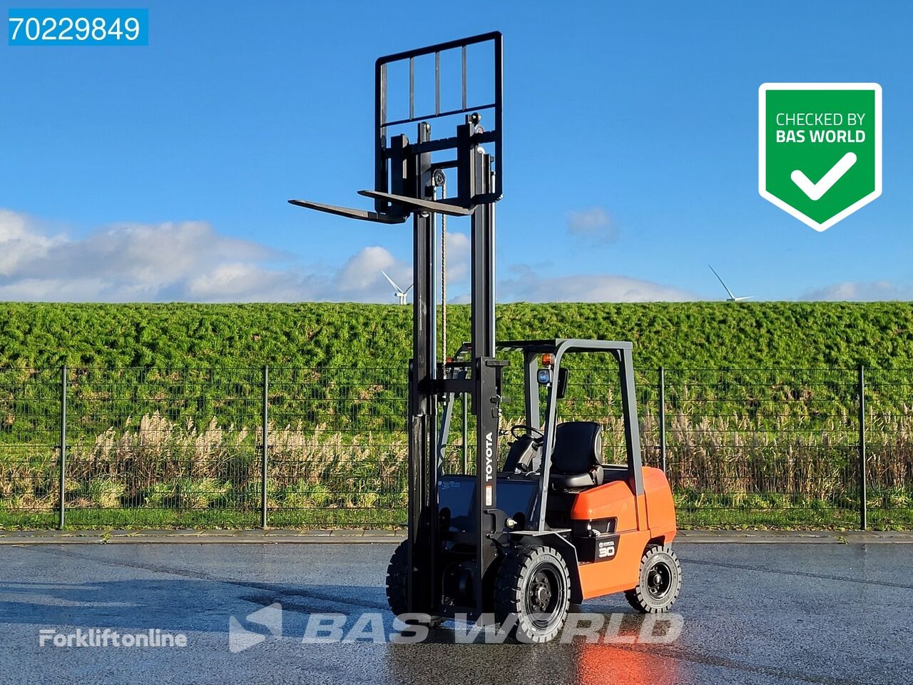 Toyota FDZN30 diesel forklift