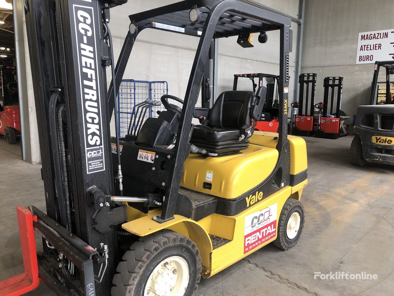 Yale GDP25MX diesel forklift