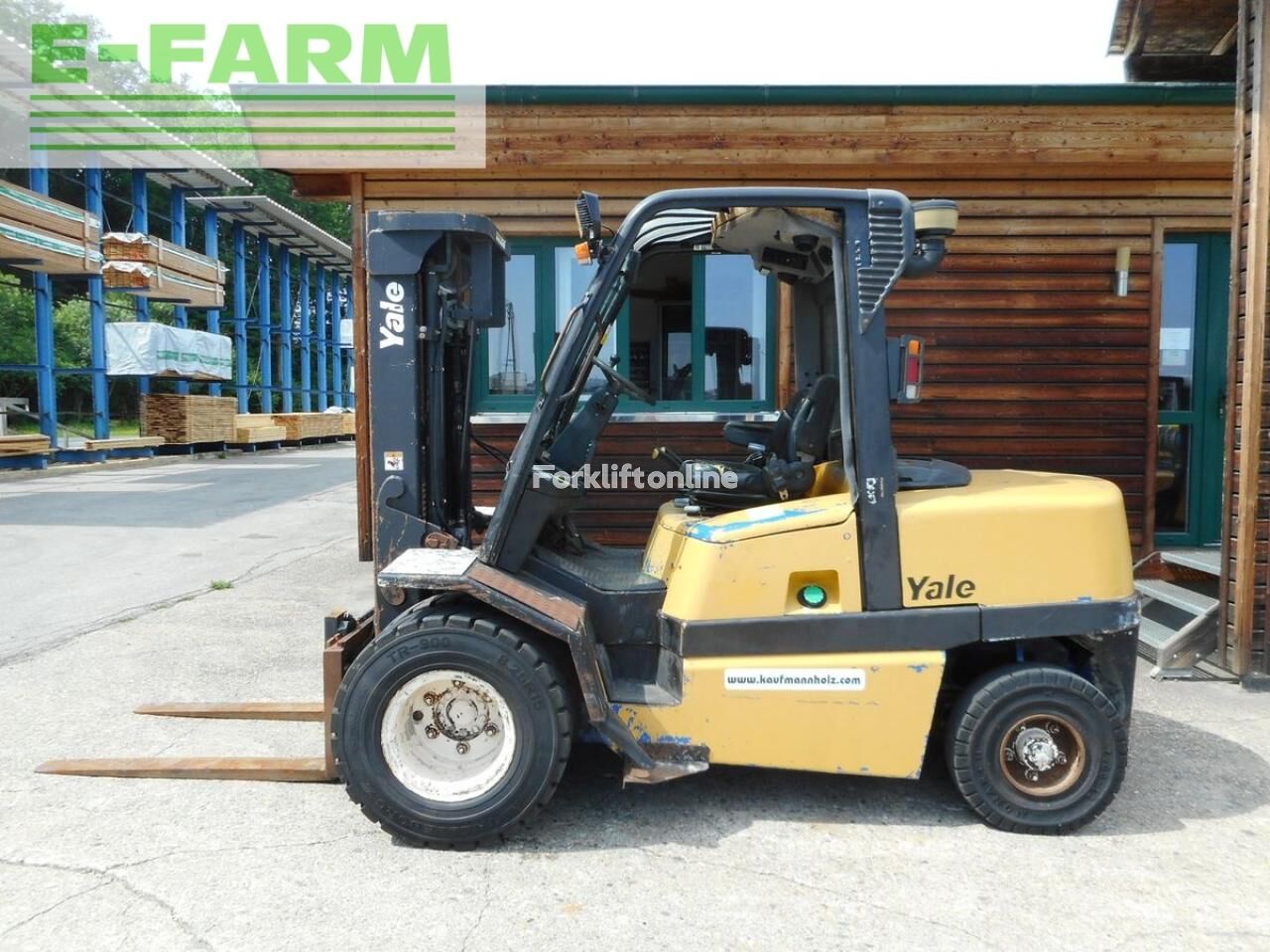 gdp45mj ( triplex 4,3m + ss + zwillingsreifen ) diesel forklift