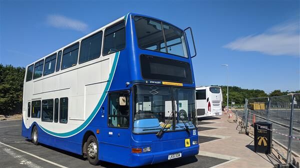 Volvo B7 double decker, 74 belted seats PSVar, CCTV Doppeldeckerbus