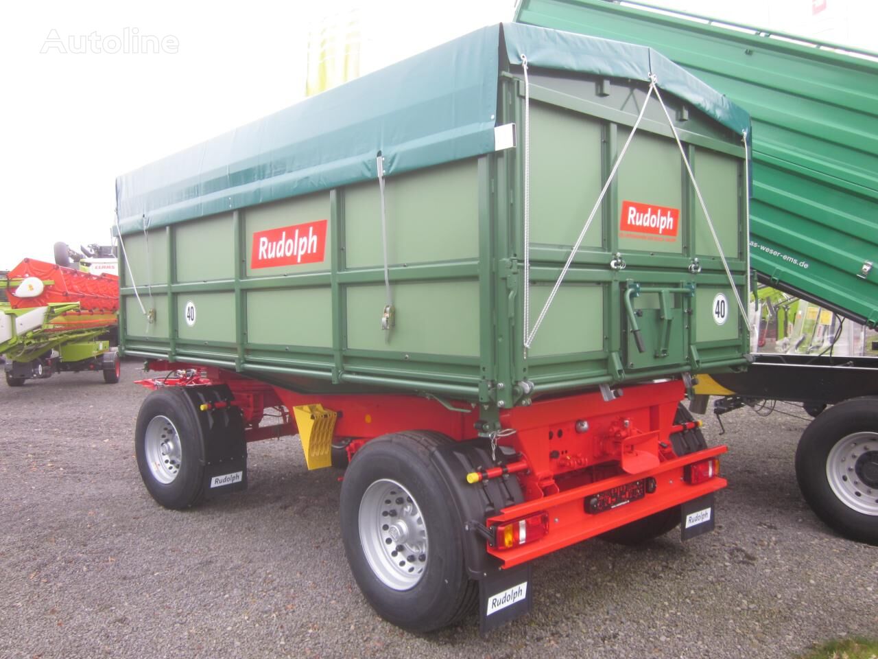 new DK 280 R, 2-Achs 3-Seiten-Kipper, 18 to., NEU ! dump trailer