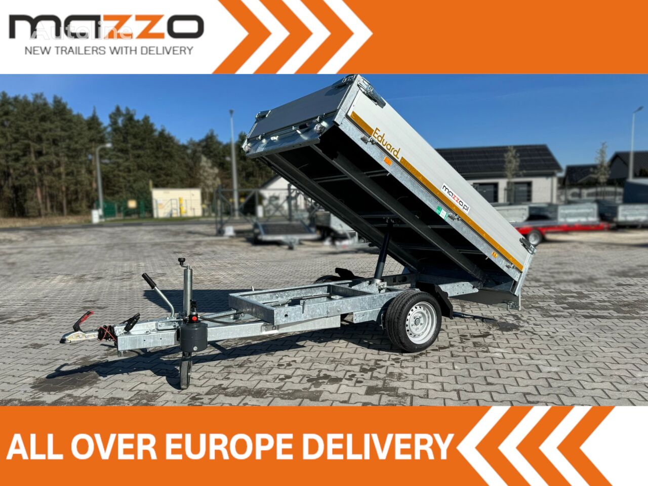 Eduard 2615-3-13-1563-J 256x150x30cm Rear-tipper trailer actuated by ma remolque volquete nuevo