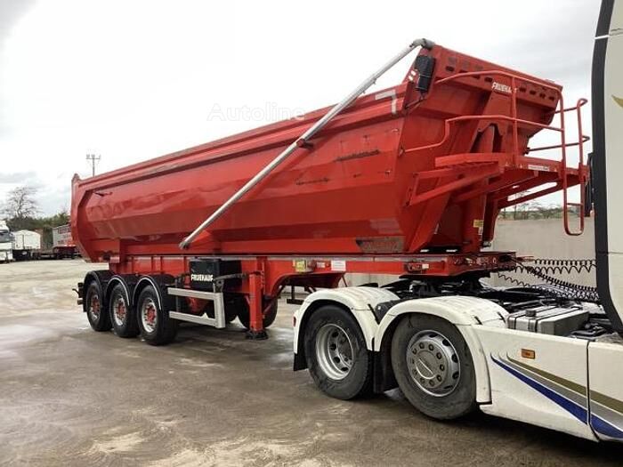 Fruehauf Tri Axle Steel Aggregate Tipping Trailer ダンプトレーラ