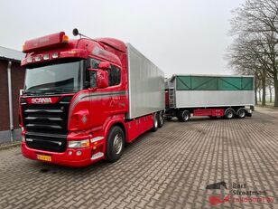 remorque benne GS Meppel AI 2800 K 3 Assen aluminium kipper aanhanger met Scania R 500 6x