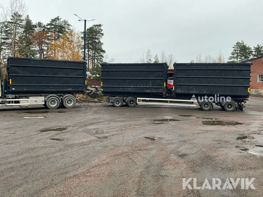 Kilafors Lastväxlarsläp Kilafors med 3st 38m3 containrar dump trailer - Autoline