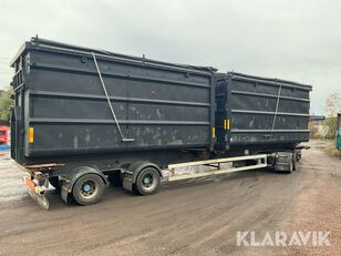 Kilafors Lastväxlarsläp Kilafors med 3st 38m3 containrar remolque volquete