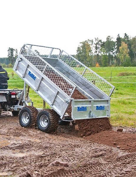 remorque benne MD Kellfri Anhänger für Quad/klein Schlepper Heckkipper 1,5T neuve