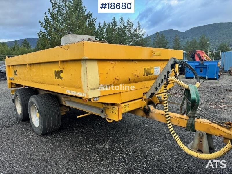 remorque benne NC Trailer for Wheel Excavator