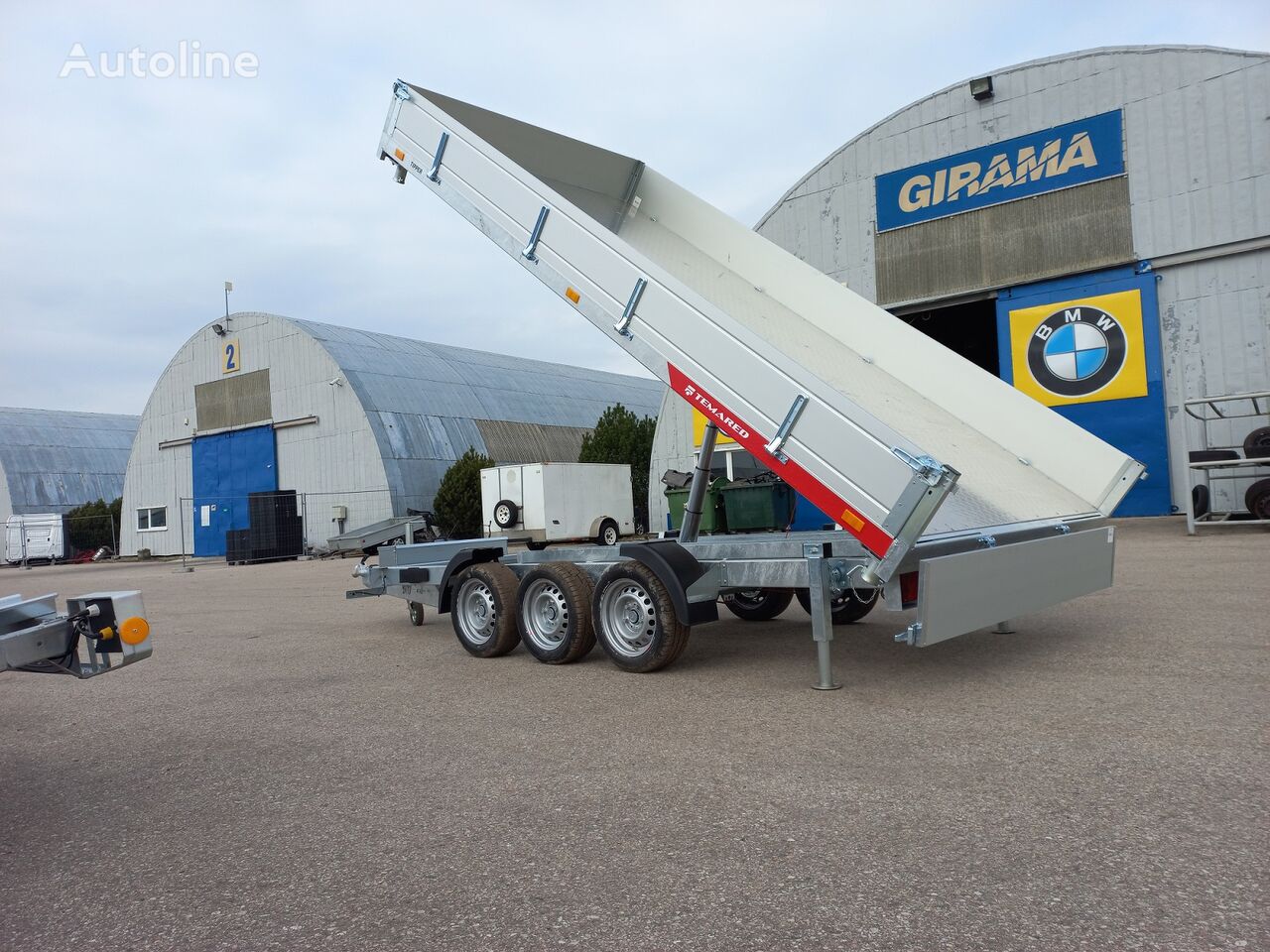 تریلر تخلیه بار Temared Tipper 4020/3 3500kg جدید