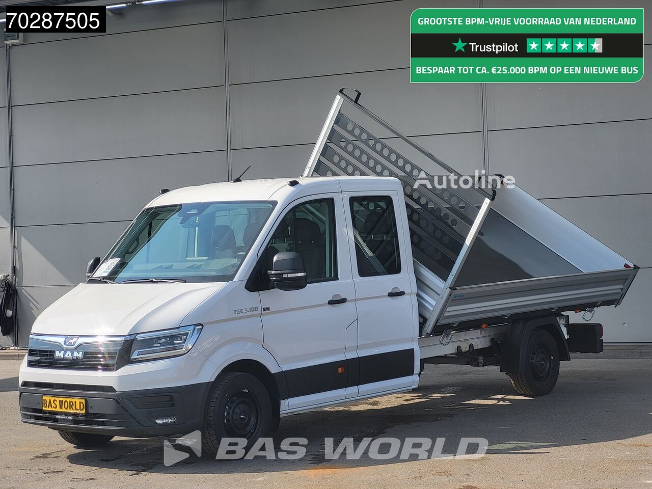 Новый самосвал < 3.5т MAN TGE 3.180 Driezijdige Kipper Automaat Dubbel Cabine 2025 Facelif - Autoline