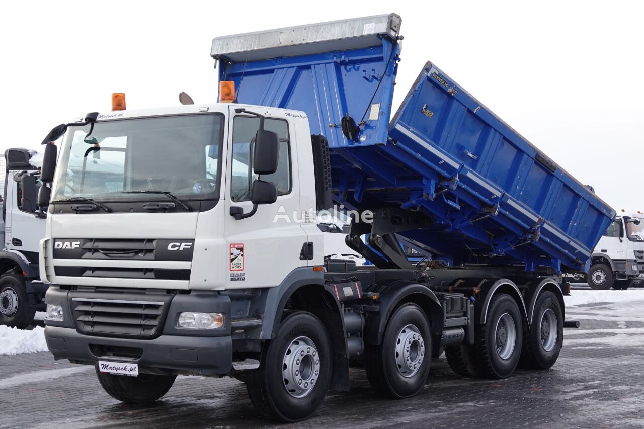 DAF CF 85.410 / 8X4 / WYWROTKA 2 STR / HYDROBURTA / MEILLER KIPPER / dump truck