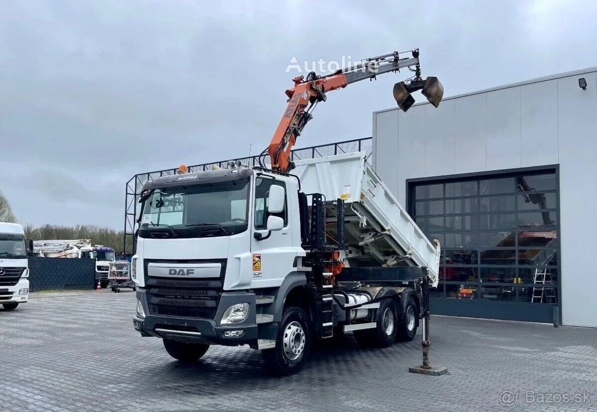 Xe ben DAF CF460 Trojstranný sklapač s hydraulickou rukou EURO6 để bán | Autoline VN Xe ben DAF CF460 Trojstranný sklapač s hydraulickou rukou EURO6 - Autoline