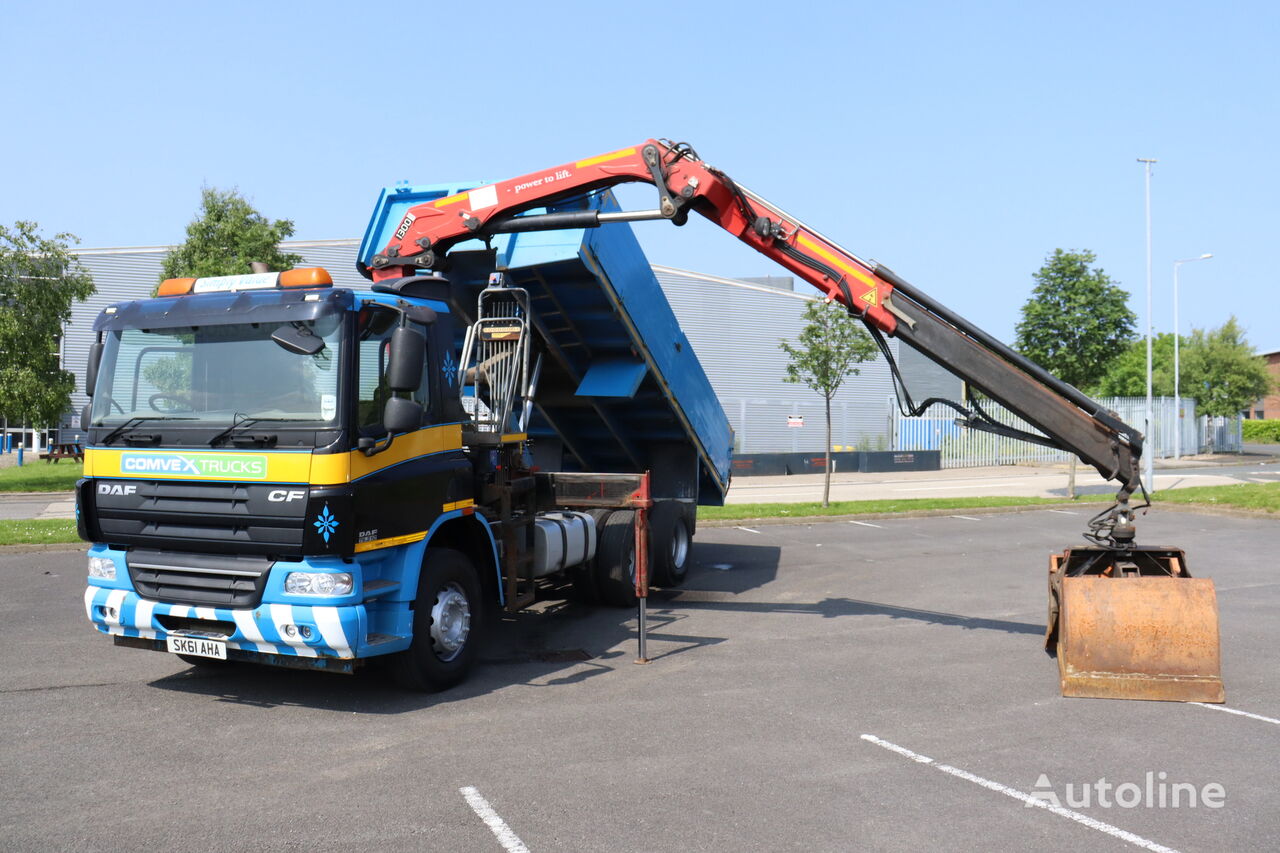 شاحنة قلابة DAF CF75 310 6X4 HMF 1300 GRAB TIPPER (2012)