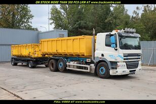 DAF CF85, 6x2+PANAV 18 TONS, PALFINGER, 19 CBM Muldenkipper + Kippanhänger