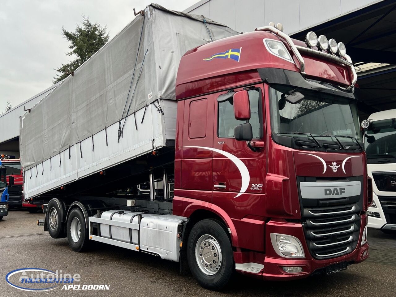 DAF XF 510 6x2, Steering axle, Super Space Cab tippelad lastbil