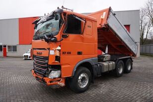 uszkodzona wywrotka DAF XF106-460 / INTARDER / 6X4 / RUNNING / AUTOMATIC / PARK-COOL / E