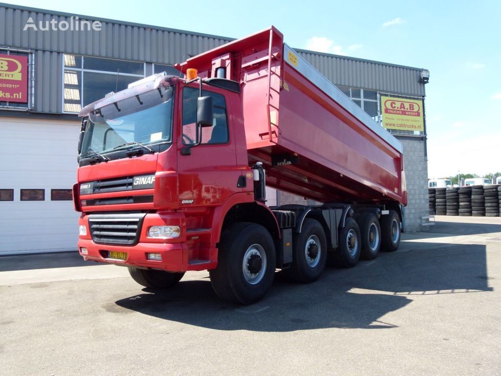 GINAF X 5450 S - 10x8 MANUAL GEAR dump truck