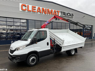 IVECO Daily 72C18 HMF laadkraan 3,4 Tonmeter laadkraan + Meiller 3-zij volquete nuevo