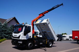 IVECO EUROCARGO 180-320 4x2 WYWROTKA MEILLER + HDS PALFINGER PK 12.501 dump truck