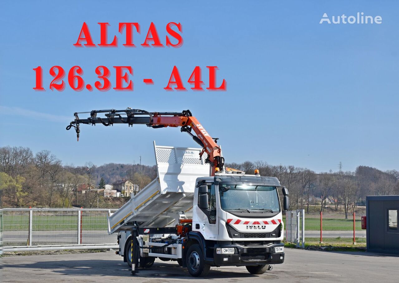 덤프 트럭 IVECO Eurocargo 160-250 *KIPPER 3,90m + ATLAS 126.3E - A4L + FUNK