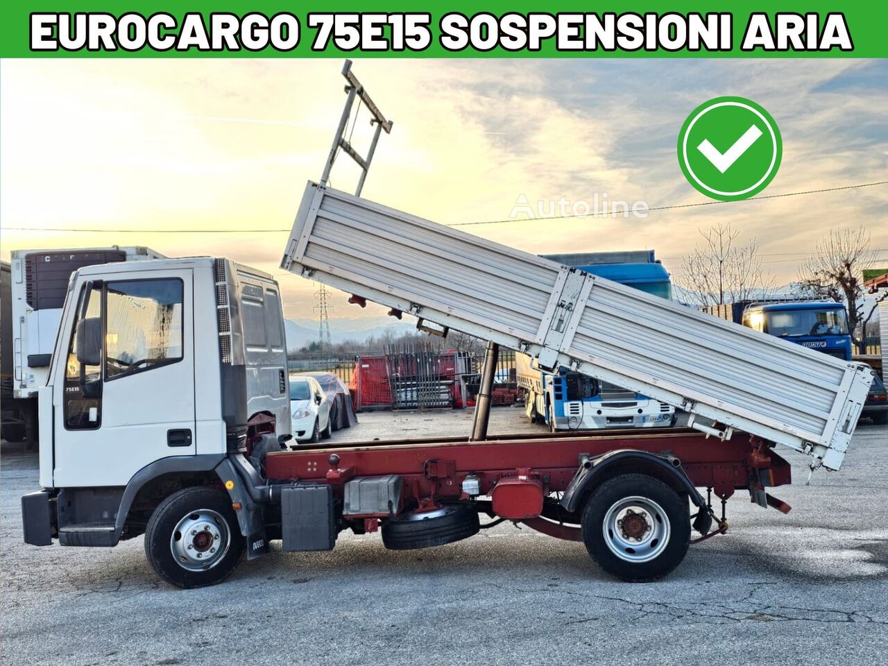 IVECO Eurocargo 75E15 RIBALTABILE TRILATERALE kiper