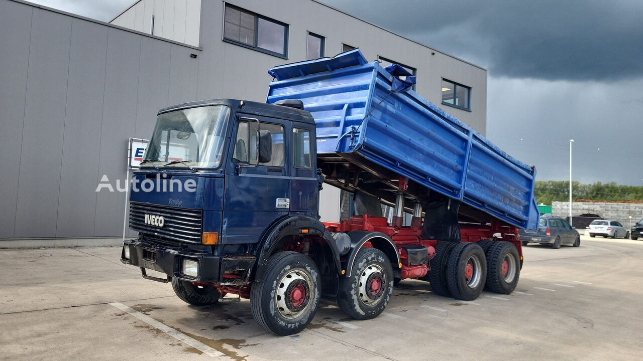 самосвал IVECO Magirus 340-34 (GRAND PONT / LAMES / POMPE MANUELLE / PARFAIT)