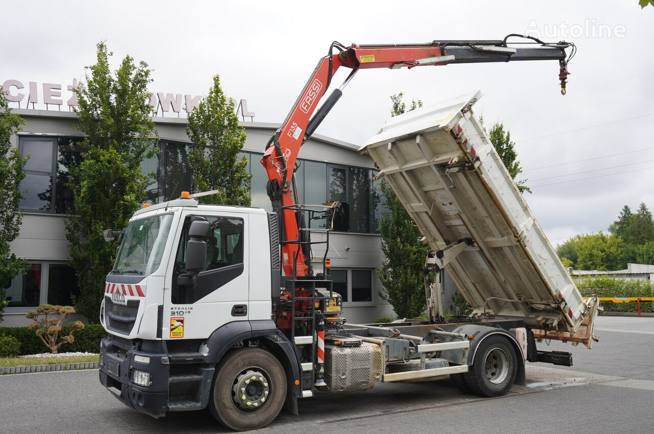 کامیون کمپرسی IVECO Stralis 19.310 4×2 E6 HDS Fassi F135A.0.22 dump truck