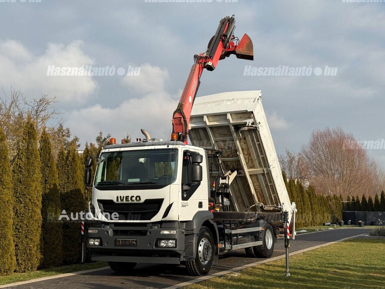 IVECO Stralis 330 Tipper Boardmatic / FASSI F135 + RC dump truck for sale | Autoline TZ IVECO Stralis 330 Tipper Boardmatic / FASSI F135 + RC dump truck - Autoline