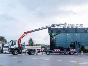 camion-benne IVECO TRAKKER 450 4x4 PALFINGER PK 23001 EH Crane Kra
