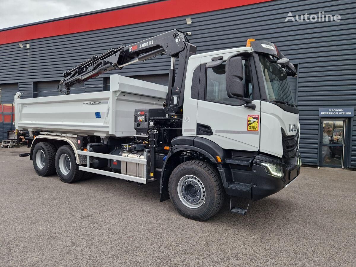 новый самосвал IVECO X WAY 480 BI BENNE + GRUE