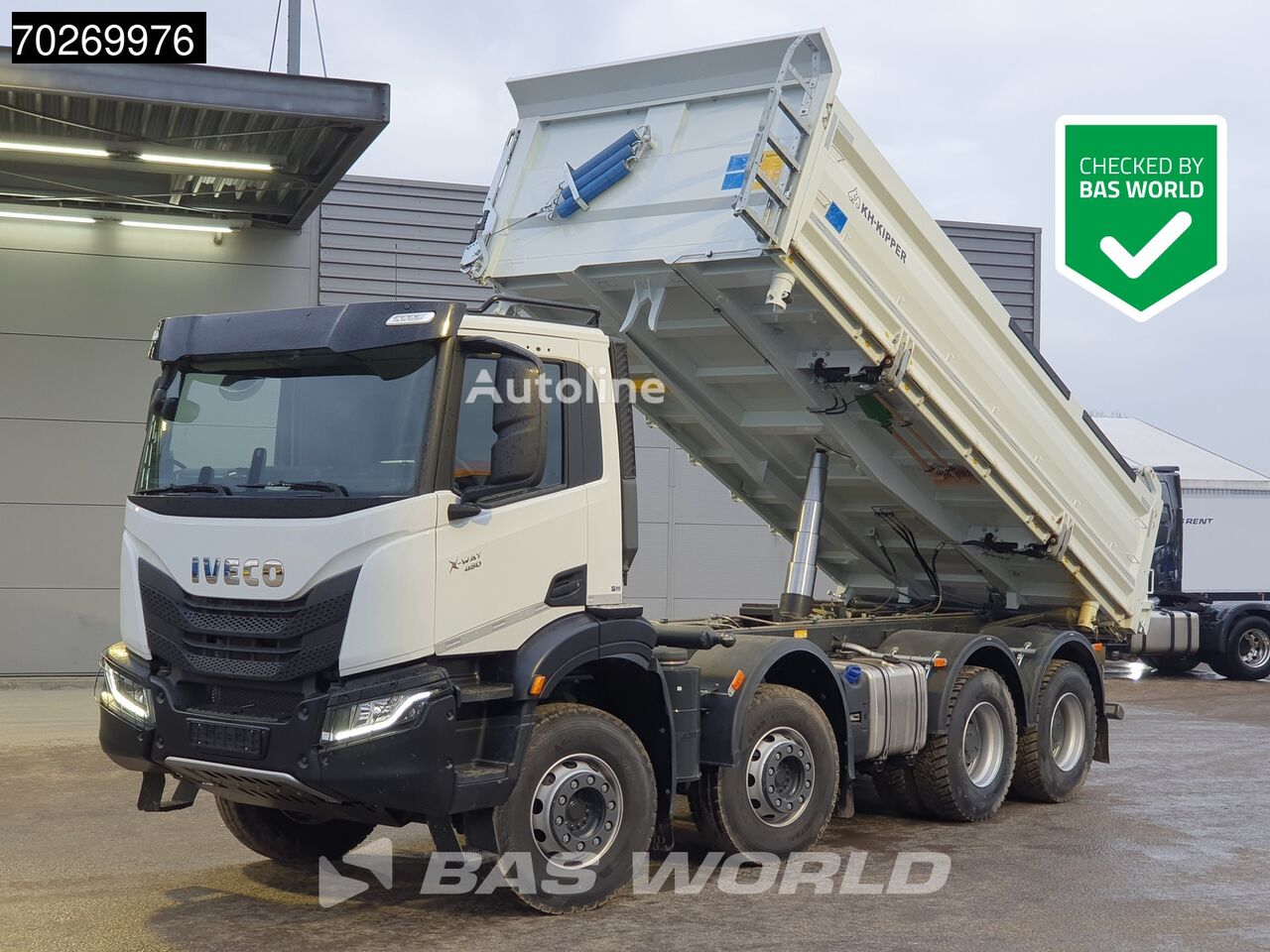 جديدة شاحنة قلابة IVECO X-Way 480 8X4 NEW! 3-Seiten KH-Kipper Retarder Big-Axle Steelsus - Autoline