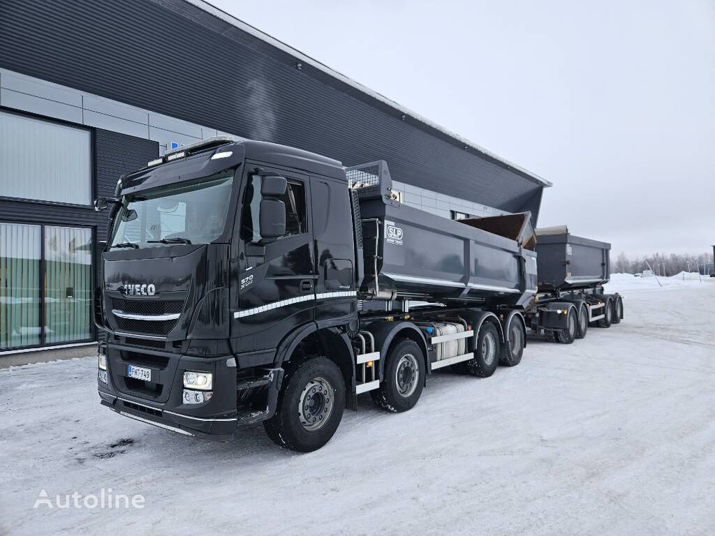 самосвал IVECO X-Way 8X4 +SLP 2+2