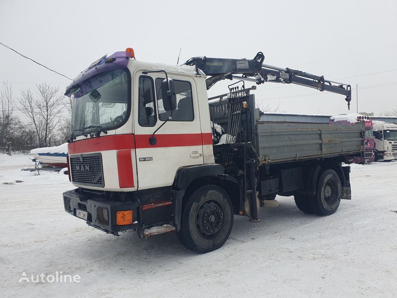 Man 19 362 Kran Manual Pomp 6cylinder Dump Truck For Sale Poland Nysa