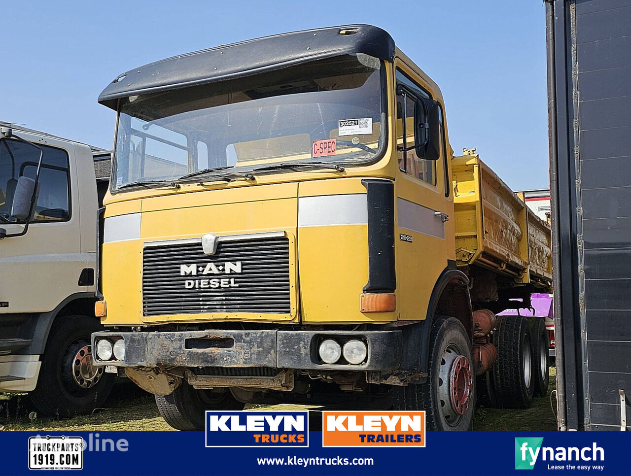 MAN 26.281 DFK 6X4 STEEL 6 CYL. dump truck