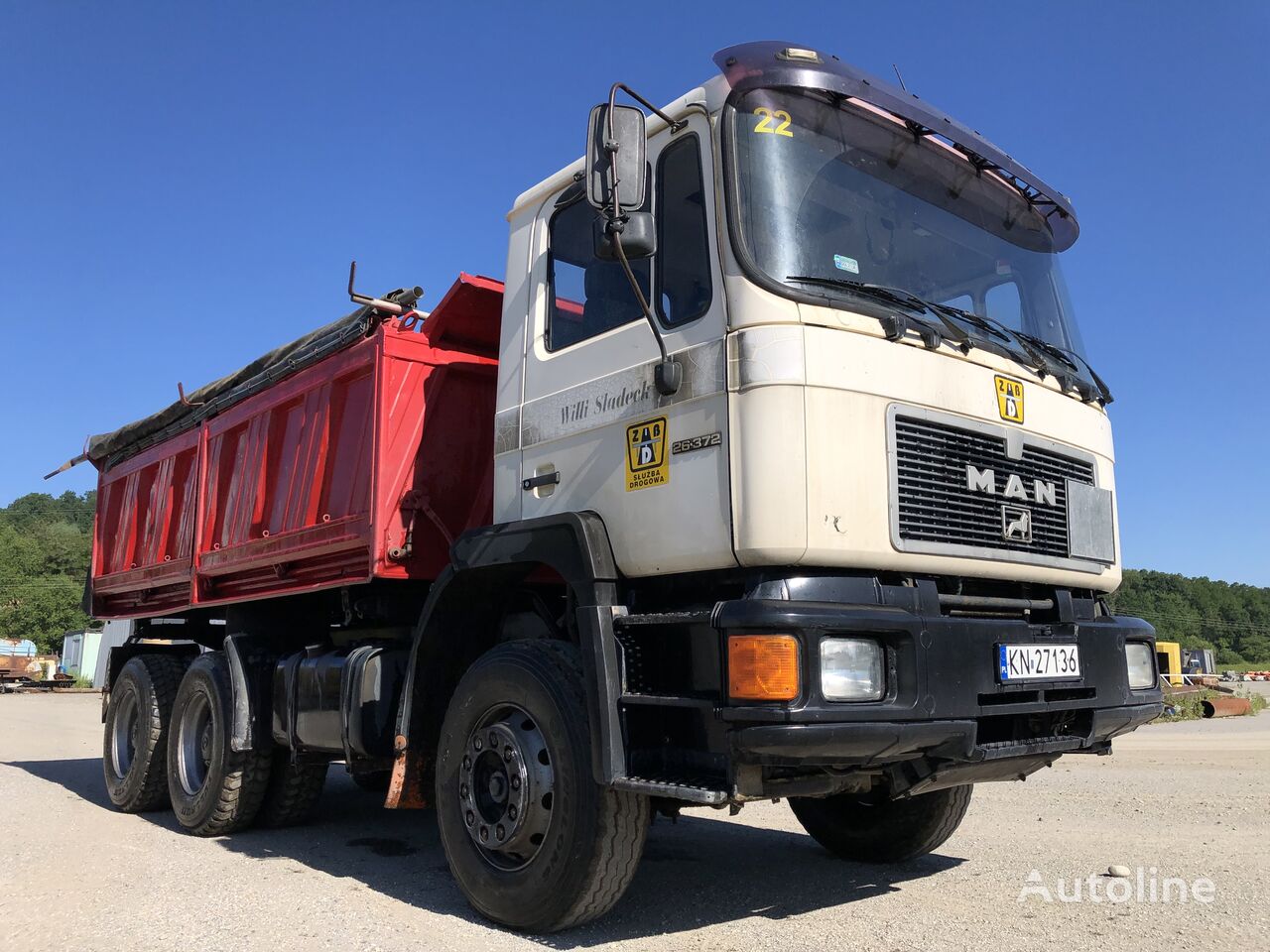 MAN 26.372 dump truck