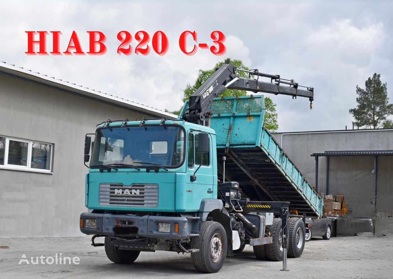 MAN 27-314 * HIAB 220 - 3 + FUNK * 6x4 pašizgāzējs