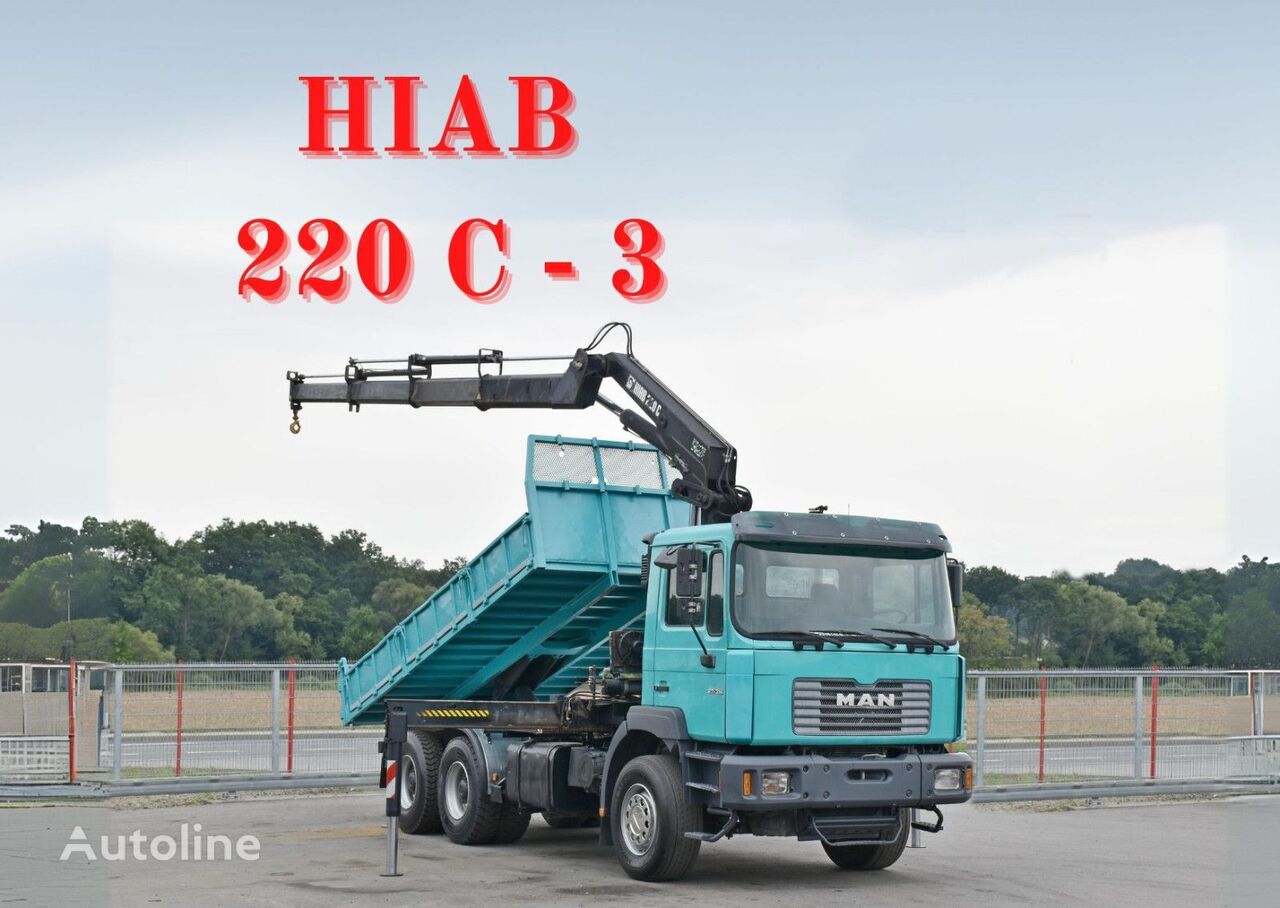 شاحنة قلابة MAN 27-314 * HIAB 220 C - 3 + FUNK * 6x4