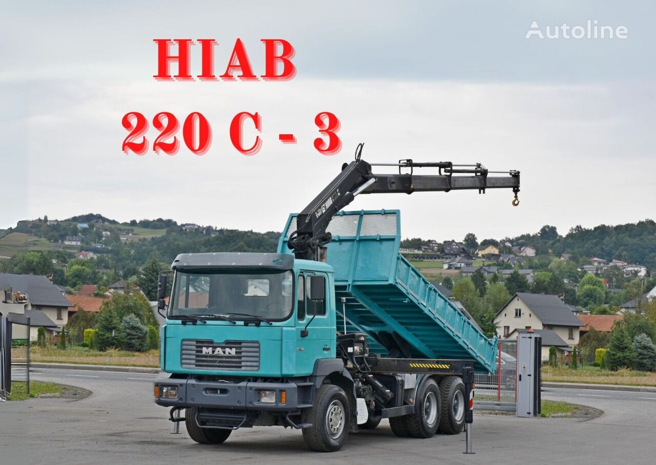 شاحنة قلابة MAN 27-314 * HIAB 220 C - 3 + FUNK * 6x4