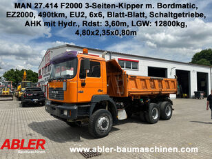 MAN 27.414 F2000 3-Seiten-Kipper Meiller mit Bordmatic AHK Muldenkipper